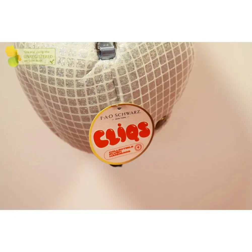 FAO Schwarz Cliqs Plush Disco Ball Purse